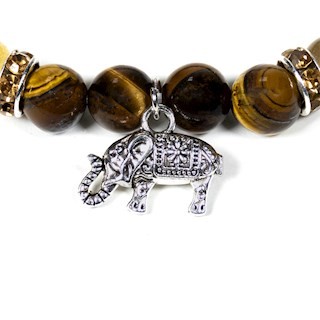 Bracelet il de tigre quartz rutile elephant 2