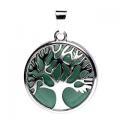 Pendentif arbre de vie avec aventurine verte