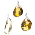 Pendentif pierre gemme citrine naturelle