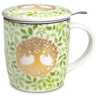 Coffret infuseur a the mug arbre de vie 400ml